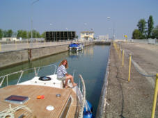 In der Schleuse